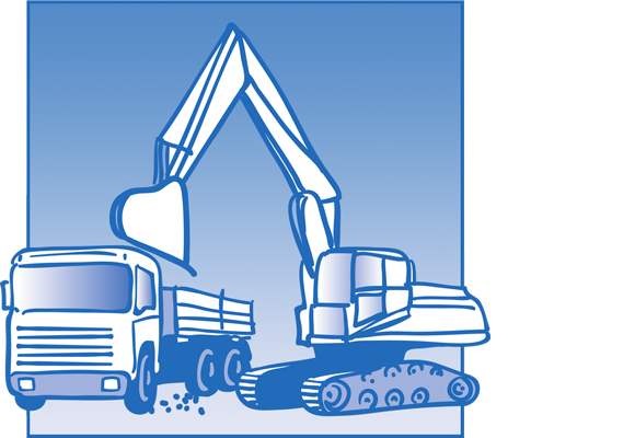 Bagger- und Planierarbeiten …